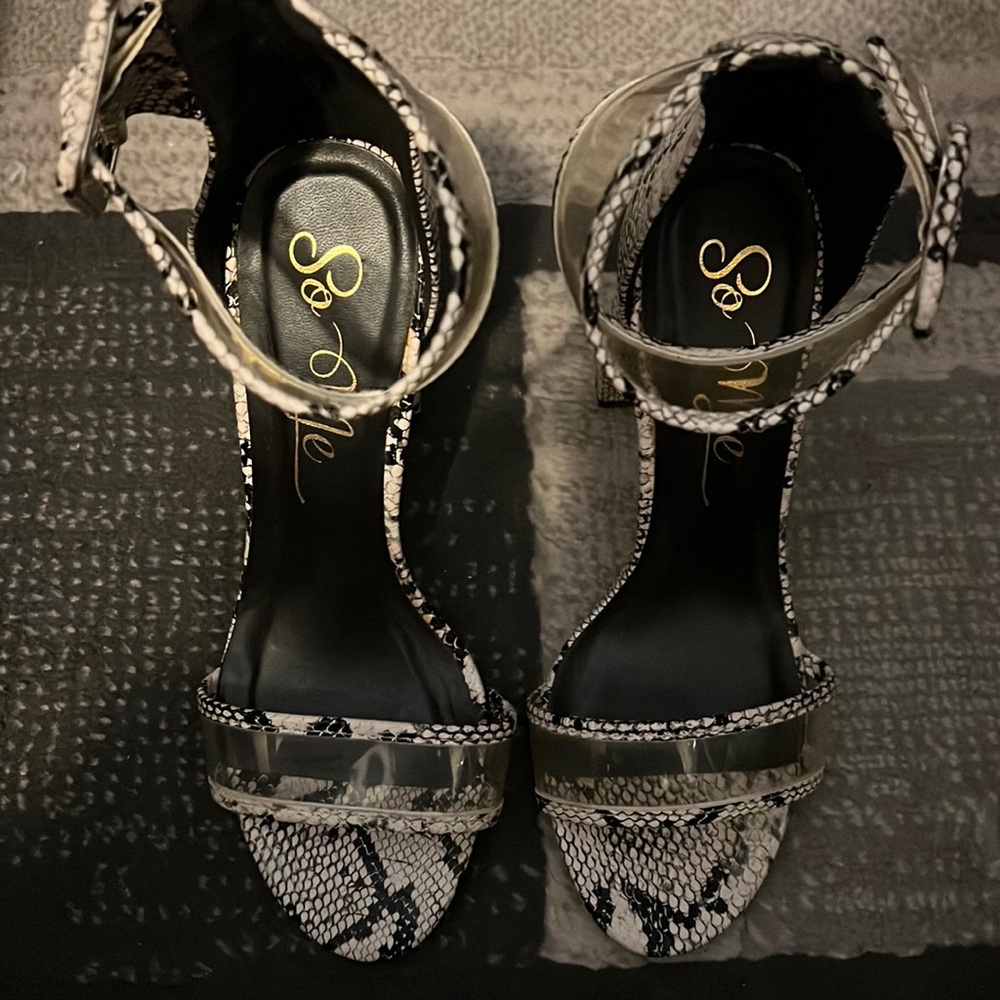 Snakeskin Lulu’s Heels